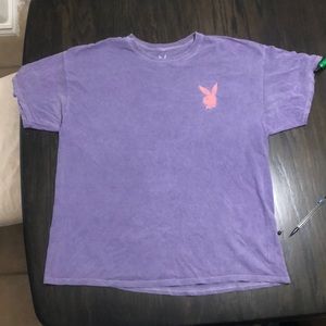 Urban Outfitters Washed Purple Playboy Shirt